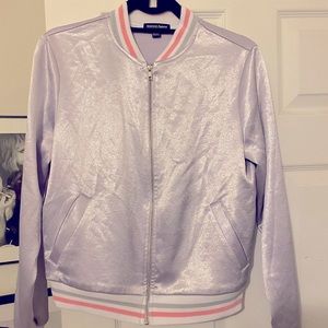 American Apparel purple shiny jacket